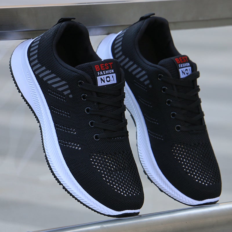 Spring And Sports Shoes Men'S Shoes Men'S Breathable Casual Running Mesh Mesh Shoes Lightweight Deodorant Work Shoes - Image 2
