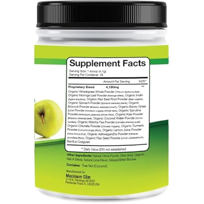 Maximum Slim Fat Burning Supergreens with 27 Natural nutrients for Maximum Energy and Maximum Health - Image 3