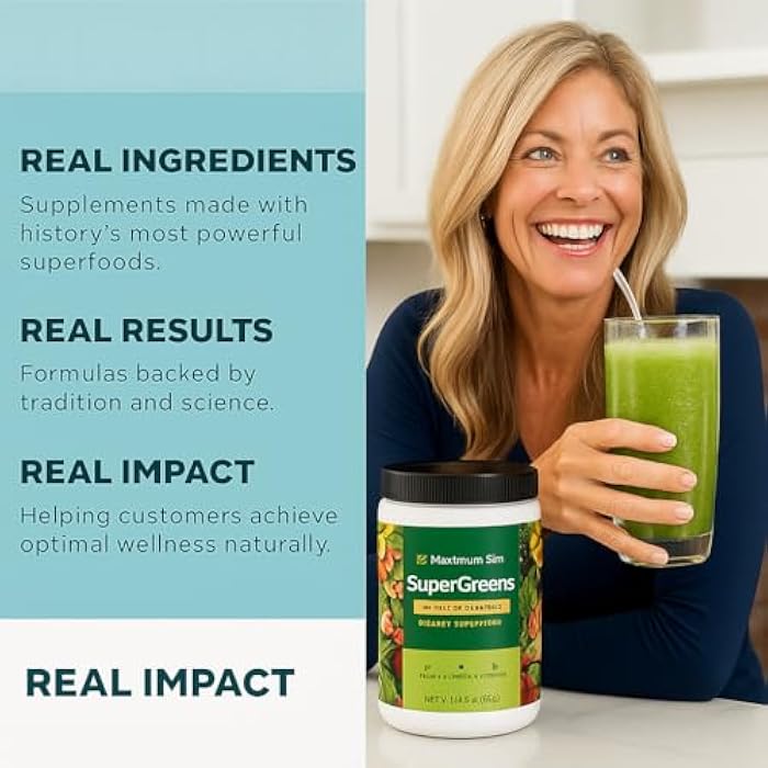 Maximum Slim Fat Burning Supergreens with 27 Natural nutrients for Maximum Energy and Maximum Health - Image 5