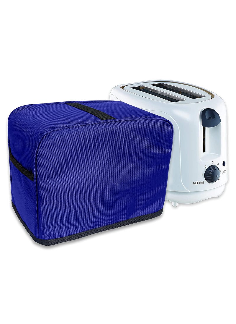 NABAAT NABAAT Dust Proof Water Proof Washable Cover for 2 Slice Toaster Pop up Kitchen with Pockets Standard Size Blue 11x 65x 8  - Image 1