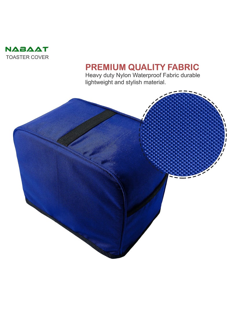 NABAAT NABAAT Dust Proof Water Proof Washable Cover for 2 Slice Toaster Pop up Kitchen with Pockets Standard Size Blue 11x 65x 8  - Image 2