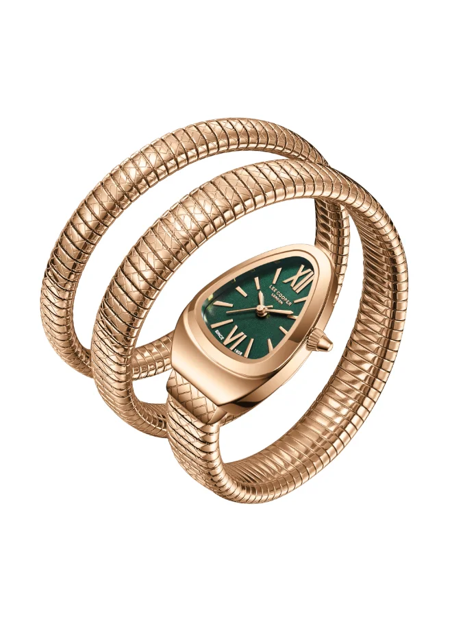 لي كوبر ساعة يد نسائية معدنية بعقارب . -  مم