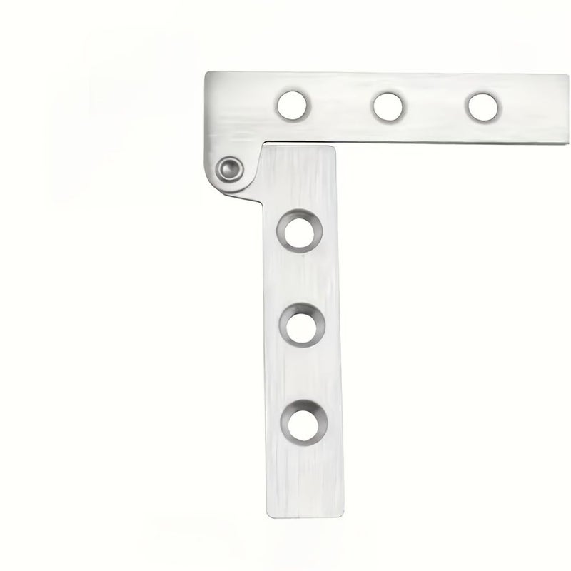 Two Sets Of Small Concealed Hinges In Silvery Finish 360 Degree Rotating Stainless Steel Shaft For Vertical Movement For Cabinet Doors And Wine Cabinets - Image 5
