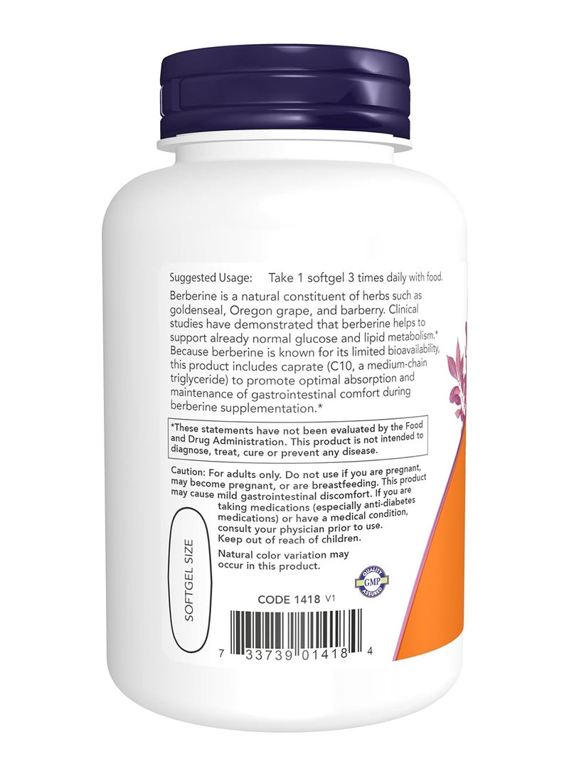 now Berberine Glucose Support 90 Softgels - Image 3