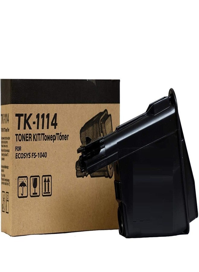 ANG TK-1114 Toner Cartridge Compatible with Kyocera Ecosys FS-1020MFP FS-1025MFP FS-1040 FS-1060DN FS-1120MFP FS-1125MFP Printers | Black Pack of 1 - Image 1