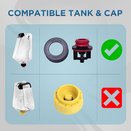 Selgo Replacement Clean Tank With Cap for Bissell TurboClean PowerBrush Pet Carpet Cleaner Machines - Part #1623828 | Compatible Only with Models 2987, 2806, 28062, 28068, 29878, 29879 - Image 2