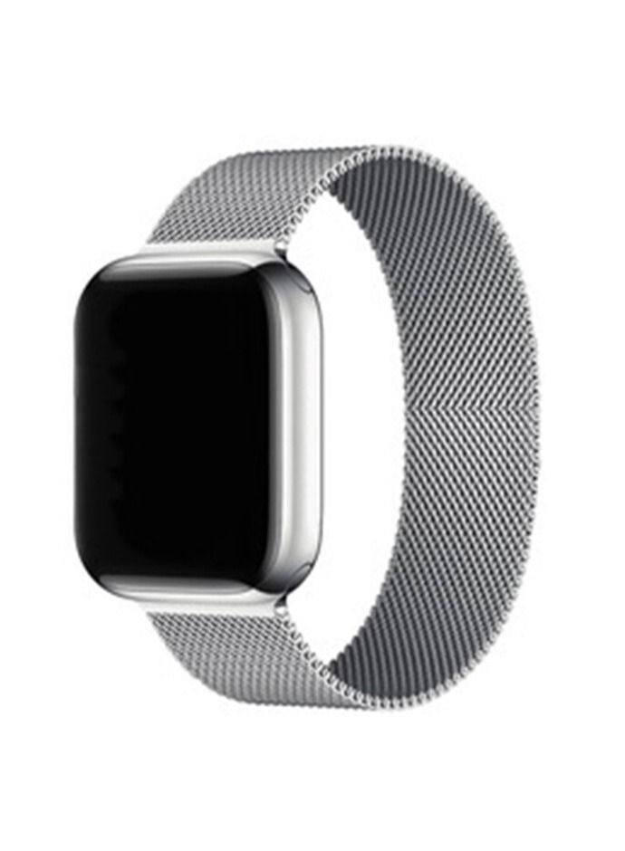Replacement Band Compatible with Apple Watch 45mm / 44mm / 42mm, Stainless Steel Strap Metal Bracelet for Apple Watch Series 7 6 5 4 3 2 SE - Image 1