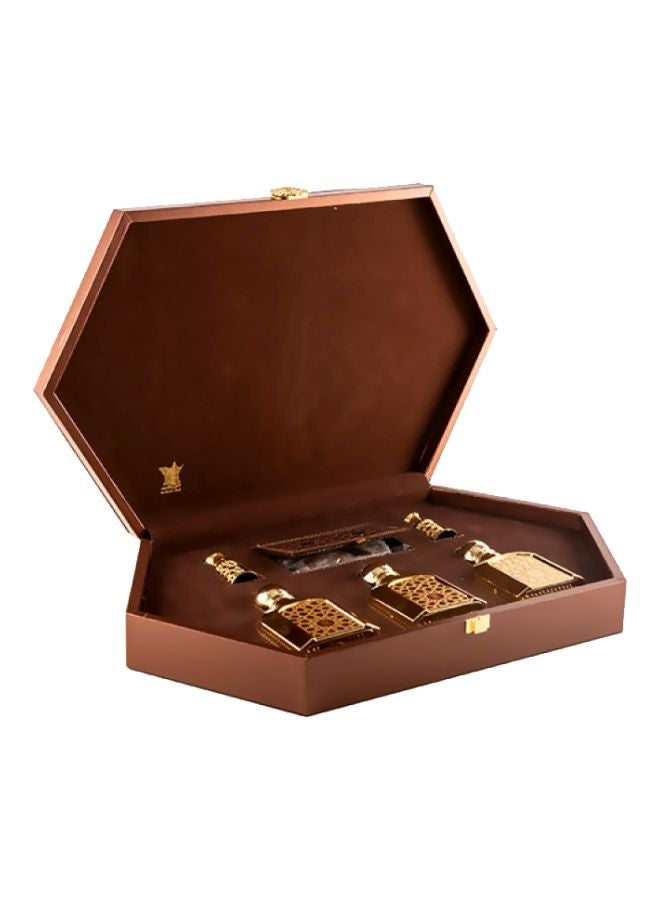 Arabian Oud Luxury Royal Brown Gift Set Perfume 165 Ml, Concentrated Perfume 4 Ml, Agar Wood Oil 4ml - Image 4