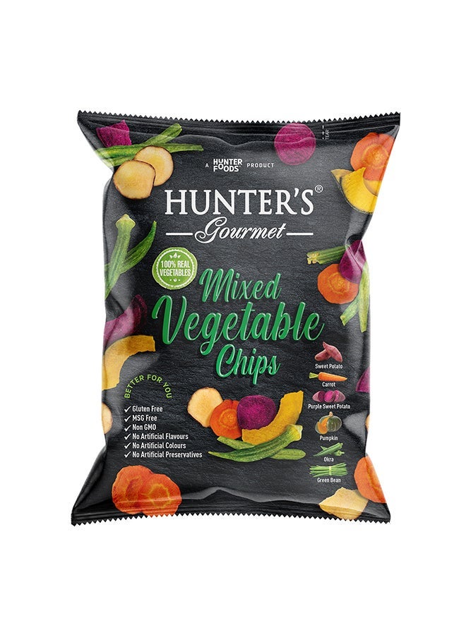 noon Hunter's Gourmet Mixed Vegetable Chips 75grams + Coca Cola Zero Calories Carbonated Soft Drink Can 330ml Pack of 6 - Image 2