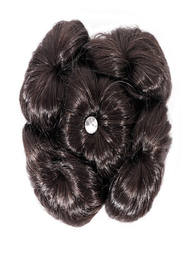 Shivarth Hair Extensions Accessories Women's And Girl's Synthetic Hair Bun Extension Natural Black Colour Set Of 1 - Image 1