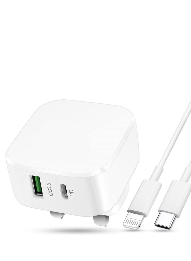 For iPhone 14 14 Pro 14 Pro Max Fast Charging USB-C PD 20W Plug Charger Cable  - Image 4
