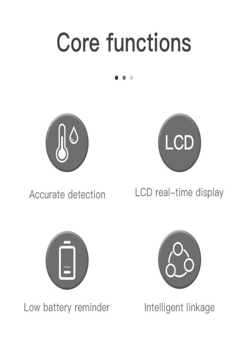 تويا مستشعر درجة الحرارة والرطوبة Tuya Smart ZigBee، مقياس حرارة ذكي للكشف في الوقت الفعلي - Image 5