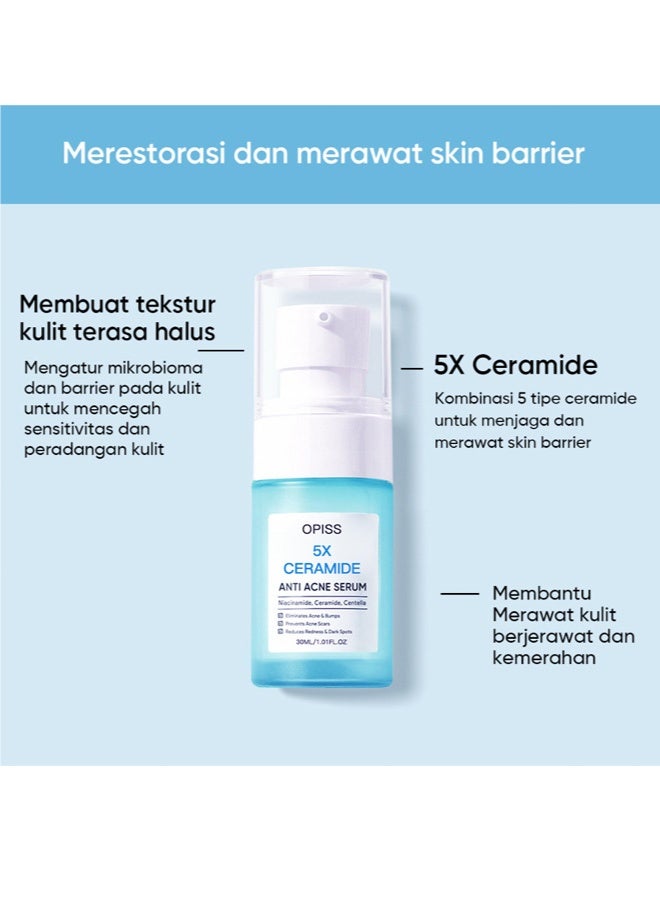 Ceramide Barrier Repair Face Serum, Hydrating Anti-Wrinkle Line Erasing Facial Serum With Niacinamide Hyaluronic Acid, Day Night Skin Care For Men & Women - Image 4