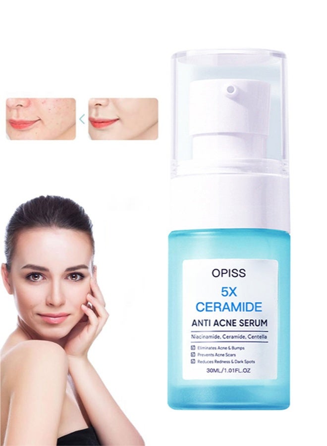 Ceramide Barrier Repair Face Serum, Hydrating Anti-Wrinkle Line Erasing Facial Serum With Niacinamide Hyaluronic Acid, Day Night Skin Care For Men & Women - Image 1