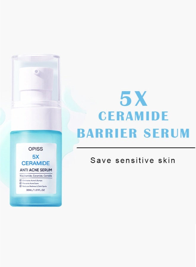 Ceramide Barrier Repair Face Serum, Hydrating Anti-Wrinkle Line Erasing Facial Serum With Niacinamide Hyaluronic Acid, Day Night Skin Care For Men & Women - Image 2