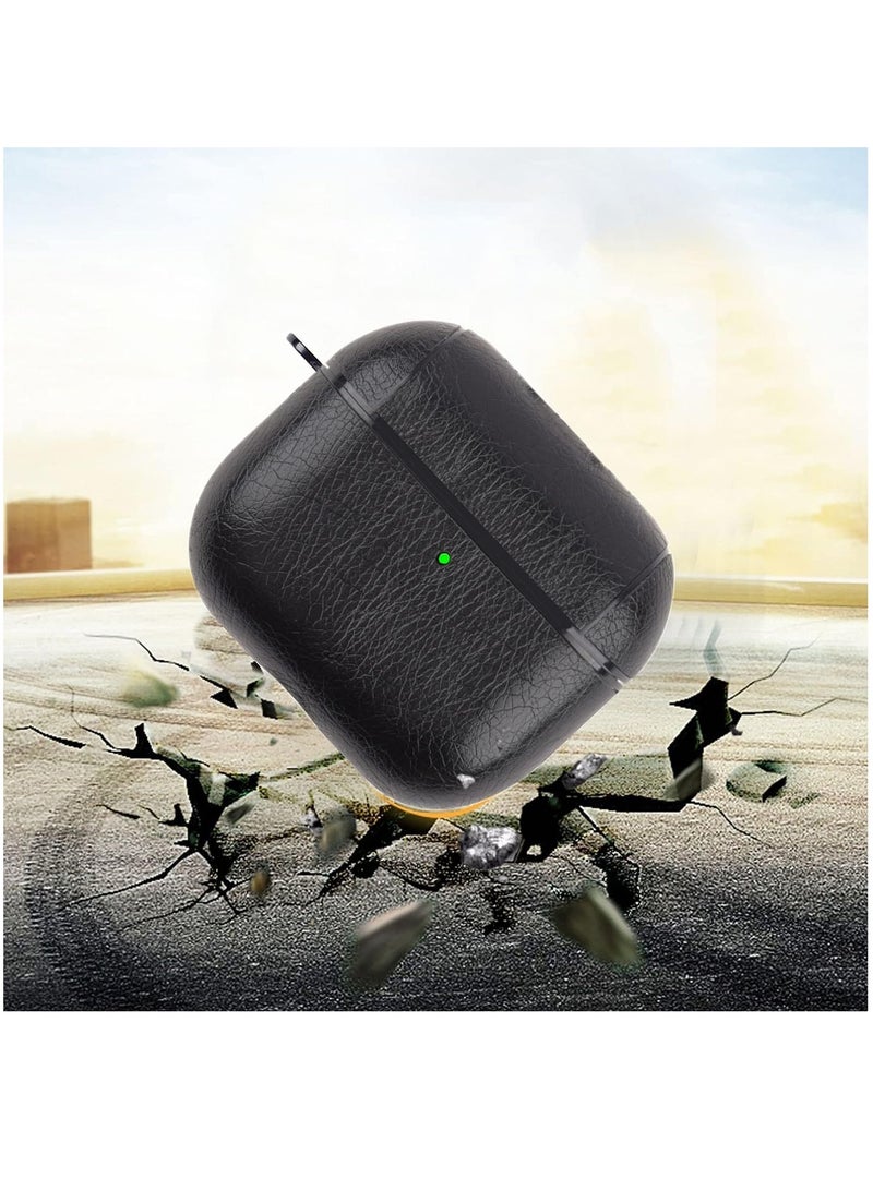 سلسلة Airpod الجلدية | متوافقة مع Apple Airpod Pro | مغطاة بالجلد الصناعي | LED مرئي | تدعم الشحن اللاسلكي - Image 5