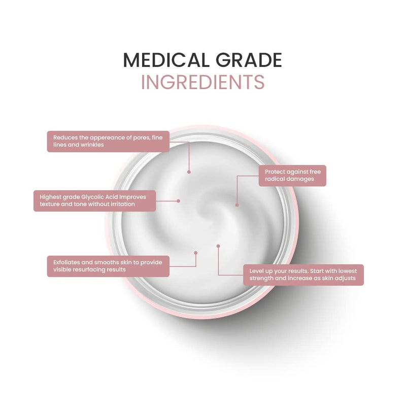 SKIN DEVA Glycolic Acid Night Cream Exfoliating AntiAging Moisturizer for Renewed Skin Improves Skin Texture Fades Dark Spots 17oz Night Treatment Hydrating Cream for Wrinkles Acne Scars Smooth Radiant Skin - Image 5