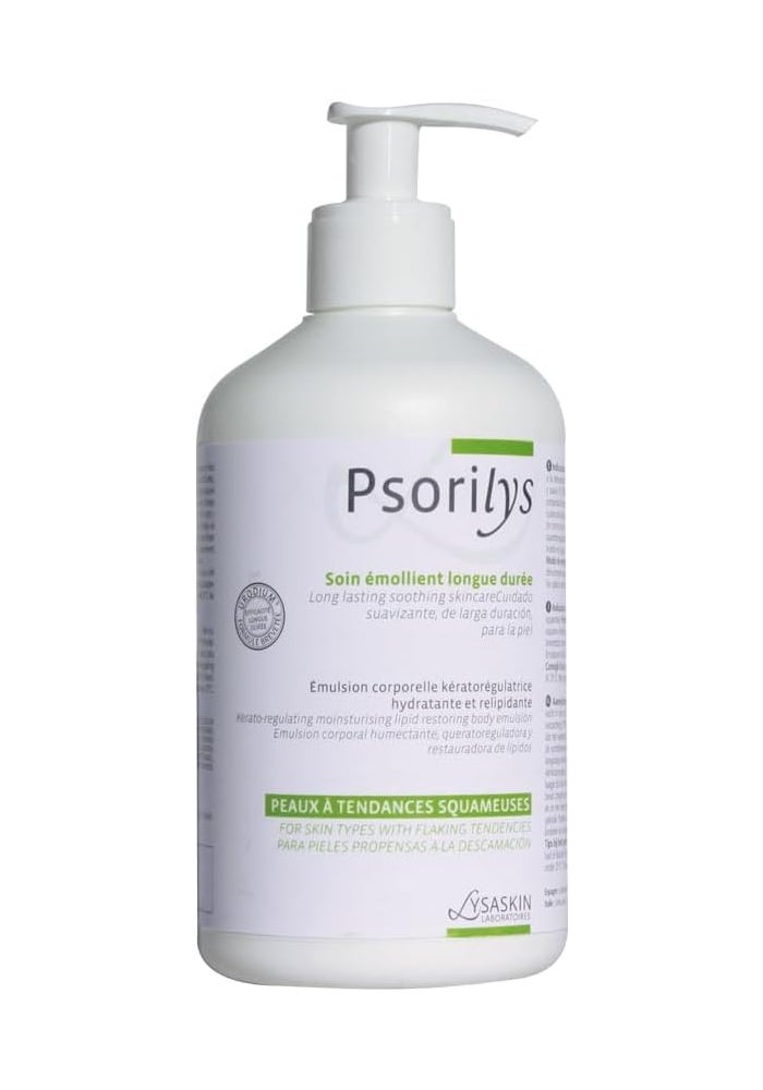 LYSASKIN Psorilys Moisturizing Emollient 500ml – Kerato-Regulating Body Cream for Flaky Skin - Image 2