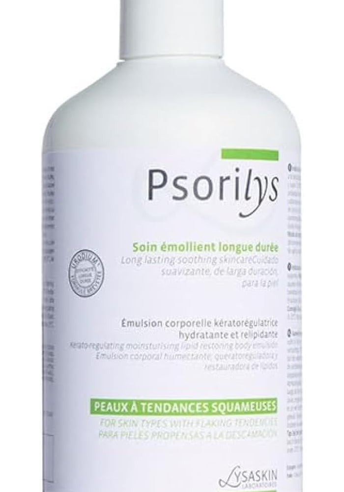 LYSASKIN Psorilys Moisturizing Emollient 500ml – Kerato-Regulating Body Cream for Flaky Skin - Image 1