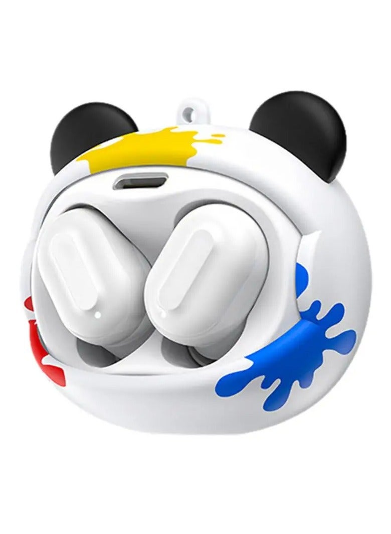 ONIKUMA Wireless Gaming Headphones with Rotating Flip Design, In-Ear Touch Control, Trendy Wearable In-Ear Headset T20 Noise reduction and high sound quality (White) - Image 1