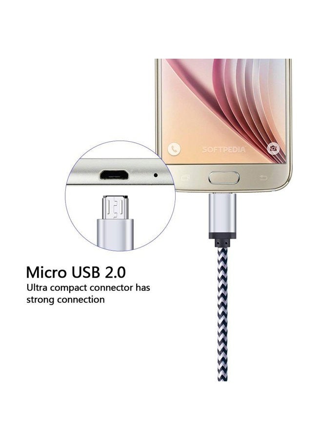FiveBox Micro USB Charger Cable, 5-Pack 6ft Micro USB Cable Cord Braided Fast Charging Phone Charger for Samsung Galaxy J3 J7 S6 S7 Edge, Tablet, LG stylo 2/3 LG G3 G4 K30 K20 Plus, Old Kindle 7 8 10 - Image 3