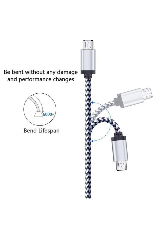 FiveBox Micro USB Charger Cable, 5-Pack 6ft Micro USB Cable Cord Braided Fast Charging Phone Charger for Samsung Galaxy J3 J7 S6 S7 Edge, Tablet, LG stylo 2/3 LG G3 G4 K30 K20 Plus, Old Kindle 7 8 10 - Image 2