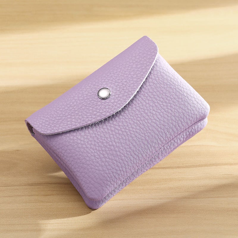 Real Soft Leather Coin Purse For Women, Compact And Exquisite Mini Loose Money Bag, New Soft Leather Large Capacity Hand Coin Purse - Image 1
