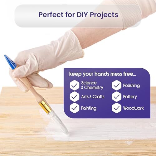SEZNIK Vinyl Disposable Gloves – Powder-Free, Latex-Free, Clear, Water-Resistant, Ambidextrous, Food-Safe, Small Size (Pack of 100) - Image 4
