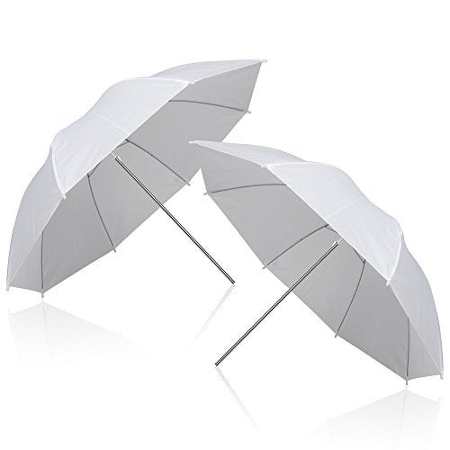 EMART 2 Pack 33inch Professional Photography Photo Video Studio Lighting Flash Translucent White Soft Umbrella - Image 1