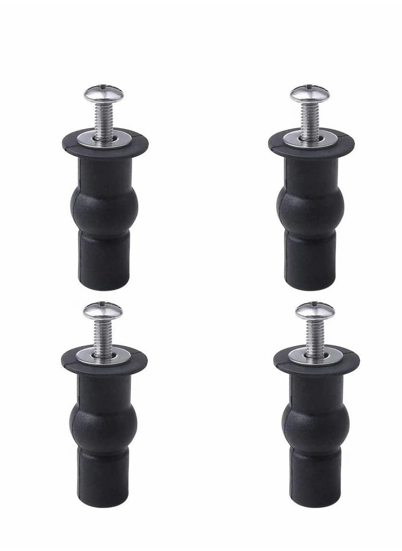 SYOSI 4 Pcs Blind Hole Fittings Expanding Rubber Bolts Nuts for Fixing The Top Toilet Seat Universal Parts Set Household Accessories Repair Parts Top Cover Lid Seat Fixings Blind Hole Fitting  - Image 1