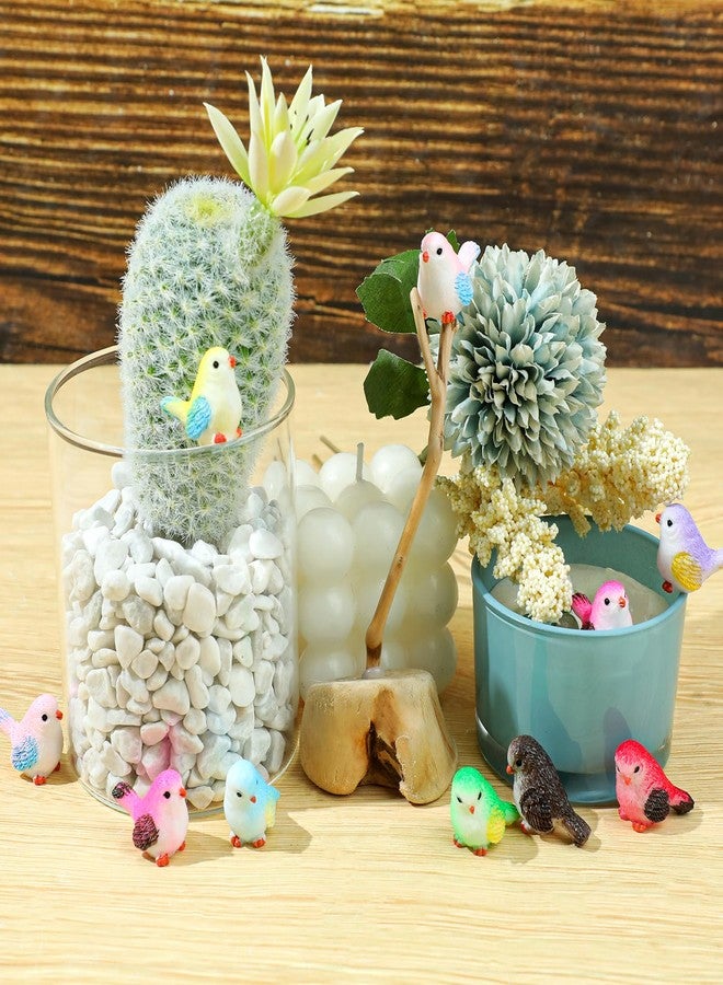 Hariendny 16 Pcs Miniature Bird Figurines - Mini Resin Birds Decorative for Dollhouse, Crafts & Garden - Image 5