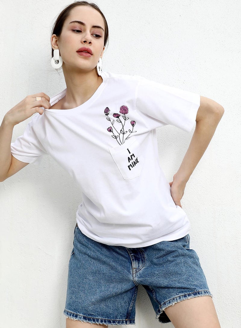 PINACOLADA Women's Chalk White I Am Mine Top  - Image 1