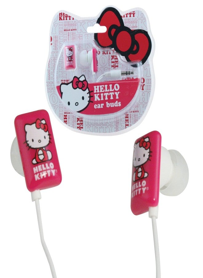 Sakar Hello Kitty Earbuds - White/Pink (11409-HK) - Image 1