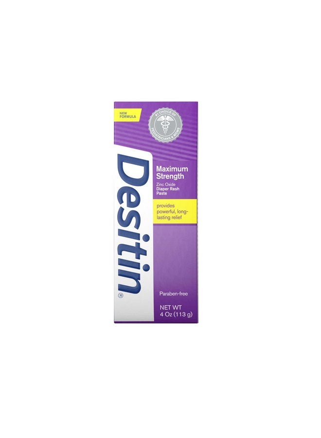 ديسيتين معجون DESITIN Maximum Strength لعلاج طفح الحفاضات 4 أونصة (عبوة من 4 قطع) - Image 1
