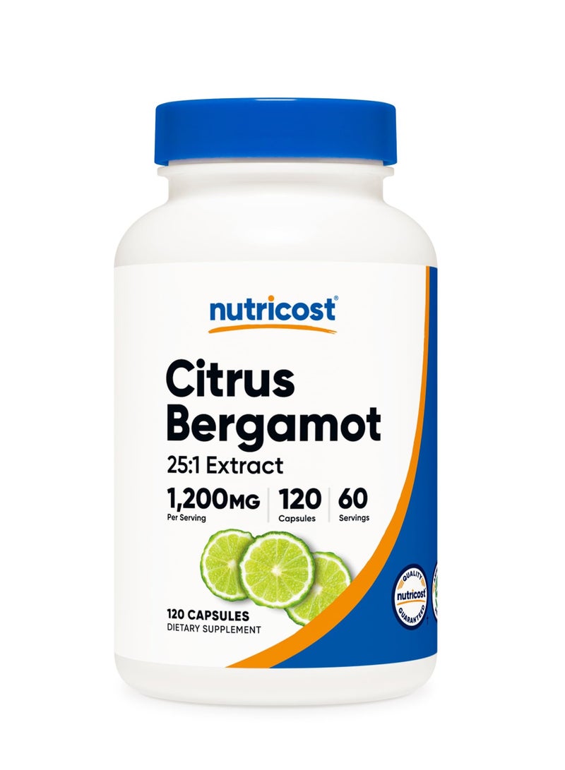 Nutricost Citrus Bergamot 1200 mg 120 Capsules - Image 1