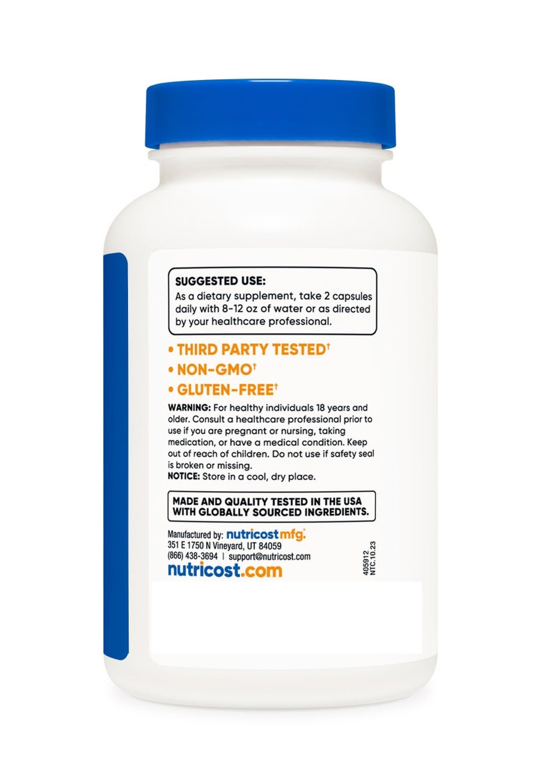 Nutricost Citrus Bergamot 1200 mg 120 Capsules - Image 2