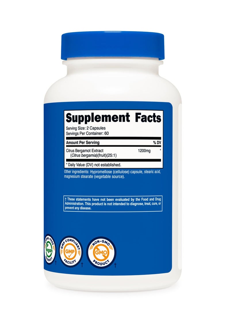 Nutricost Citrus Bergamot 1200 mg 120 Capsules - Image 3
