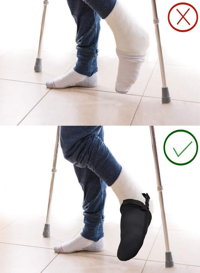 ROJOSER Cast Sock(2PC), Adjustable Cast Toe Cover Non Slip Silicone Sole Cast Sock Toe for Ankle Leg and Foot-Cast Socks Over Cast for Adult(2PC) - Image 3