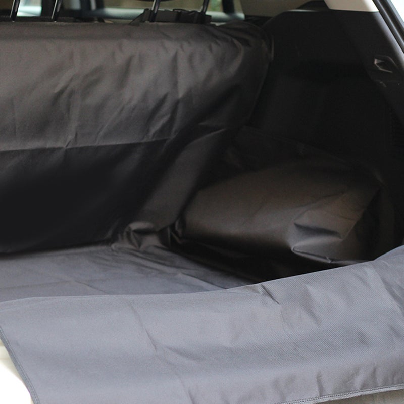 2pcs Car Pet Dog Cushion Car Trunk Pet Car Mat Scratch Resistant Washable and Foldable (Black) - Image 5