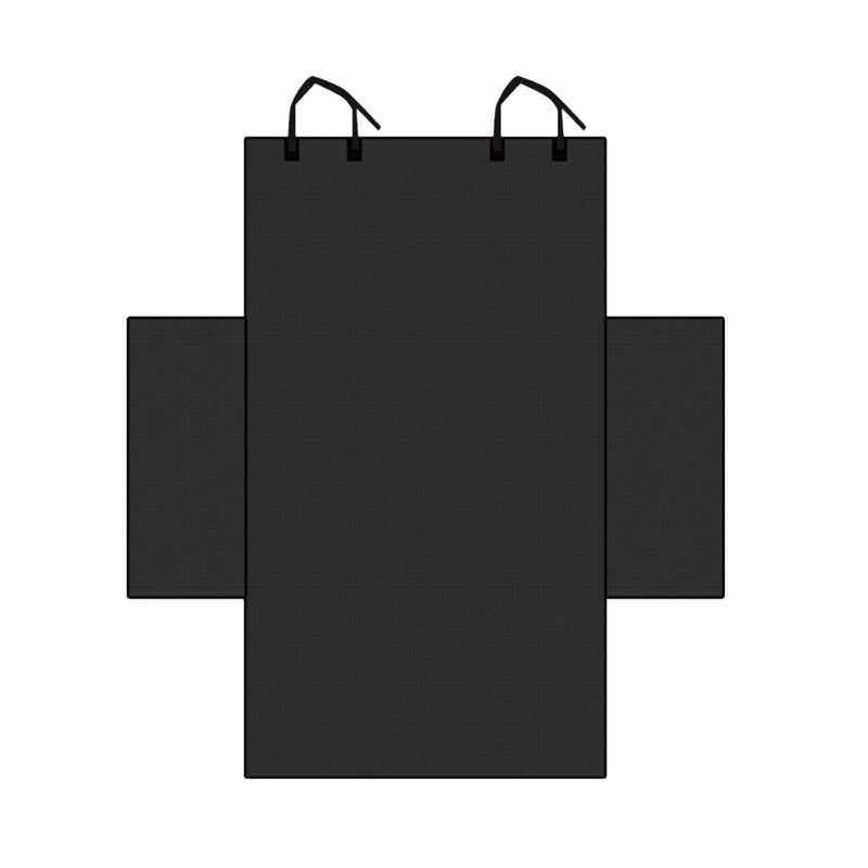 2pcs Car Pet Dog Cushion Car Trunk Pet Car Mat Scratch Resistant Washable and Foldable (Black) - Image 2