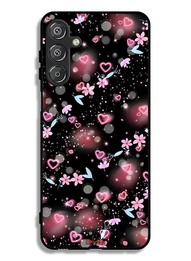 Tolwak Samsung Galaxy M36 Protective Case Cover Small Hearts And Flowers - Image 1
