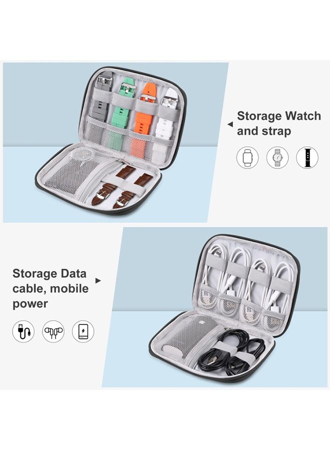 O Ozone Multifunction Portable Watch Bands Organizer Nylon Waterproof Wristband Storage Bag Large Size Black - Image 4