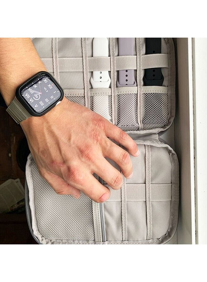 O Ozone Multifunction Portable Watch Bands Organizer Nylon Waterproof Wristband Storage Bag Large Size Black - Image 5