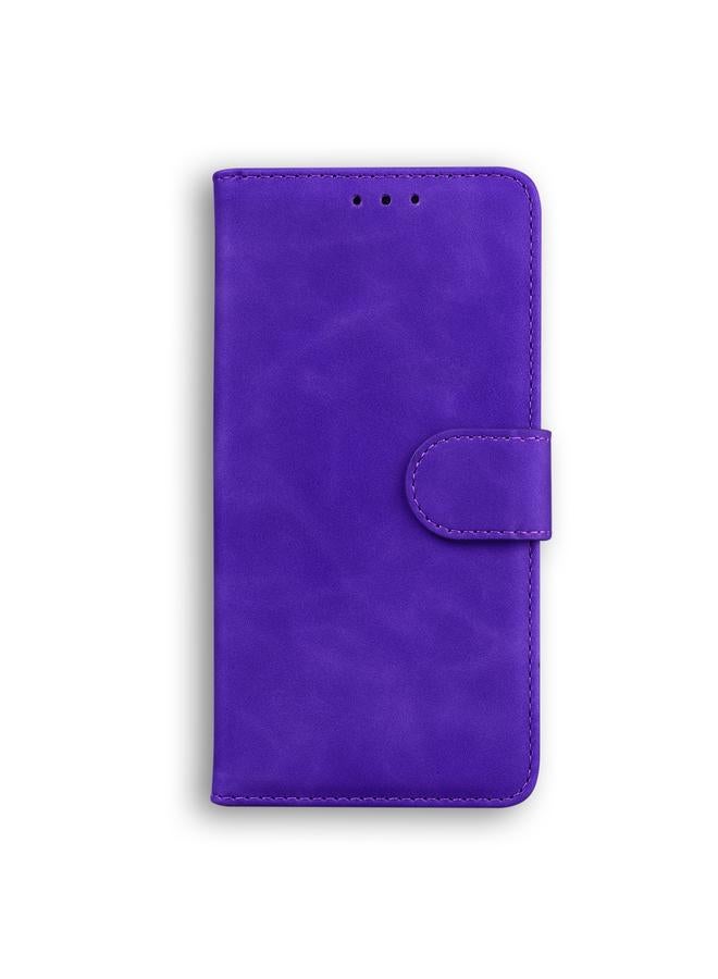 Zaboon Case For Infinix Note 12 G96/X670 Skin Feel Pure Color Flip Leather Phone Case - Image 2