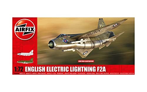 Airfix Model Airplane Kit Gift Set A04054A English Electric Lightning F2A Plastic Plane Model Kits for Adults Kids 14 Skill Level 2 172 Scale WW2 Military Aircraft Models for Beginners - Image 1