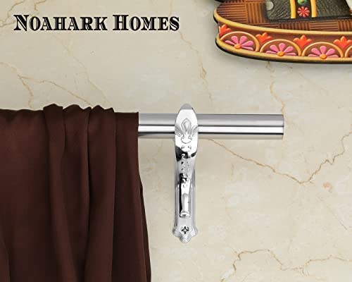 NOAHARK 304 Stainless Steel Curtain Rod Reliable Durable Wardrobe Pipes Shower Rods for Home Office AntiRust Stainless Steel Curtain Pipe for Doors Windows Showers 1 Pipe 3 feet - Image 4