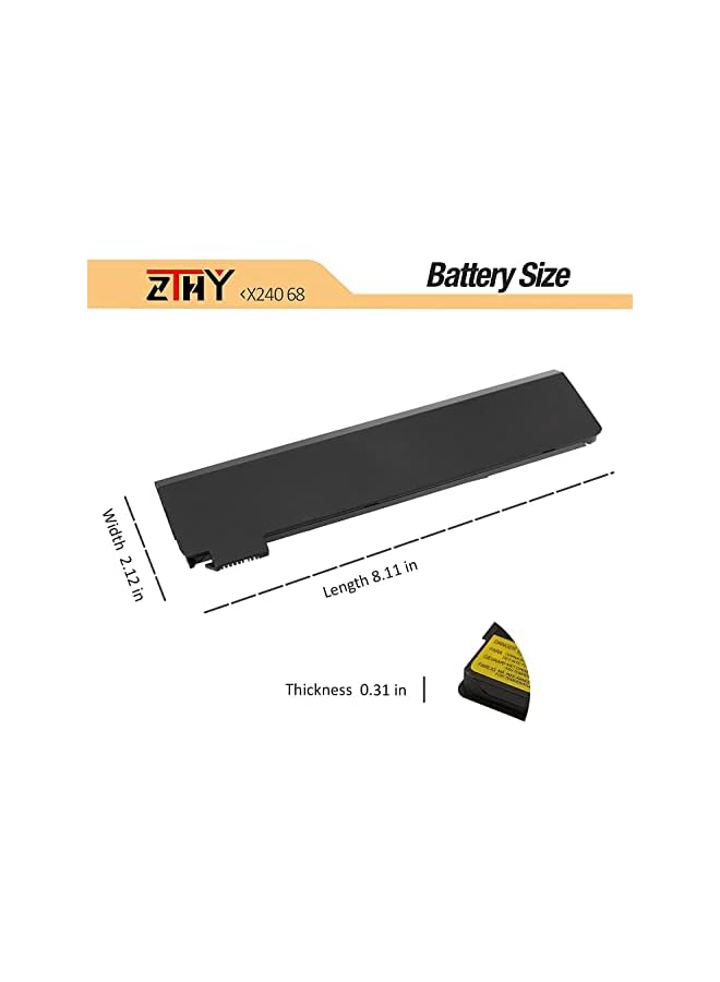 68 45N1126 Laptop Battery Compatible With Lenovo Thinkpad A275 X240 X250 X260 X270 T440 T450 T460 T470P L450 L460 T550 T560 W550 P50S Series 45N1124 45N1136 45N1738 45N1777 11.4V 24Wh 2060Mah