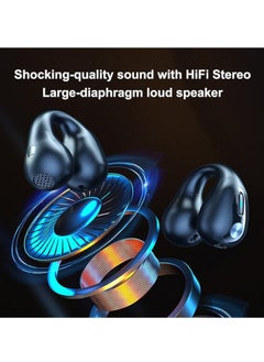 General Over-ear earbuds Built-in 350mAh battery BT5.3 clip-on earbuds with Hi-Fi stereo, BT earbuds  - Image 3
