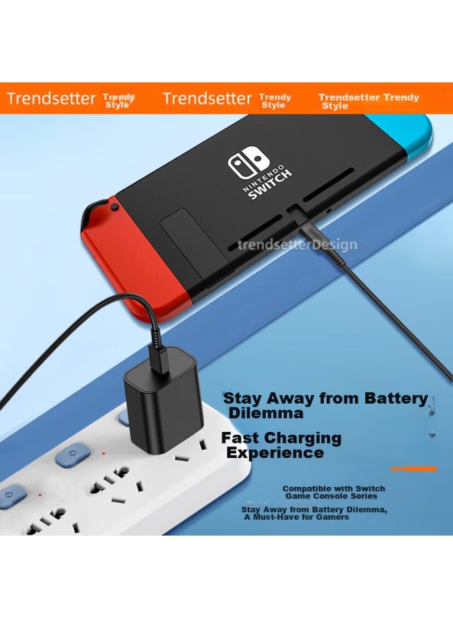 trendsetter Compatible With Nintendo Switch Pro Controller, Data Cable, Usb Charging Cable, Gamepad Accessories, Type-c Port, Universal For All Series - Image 4