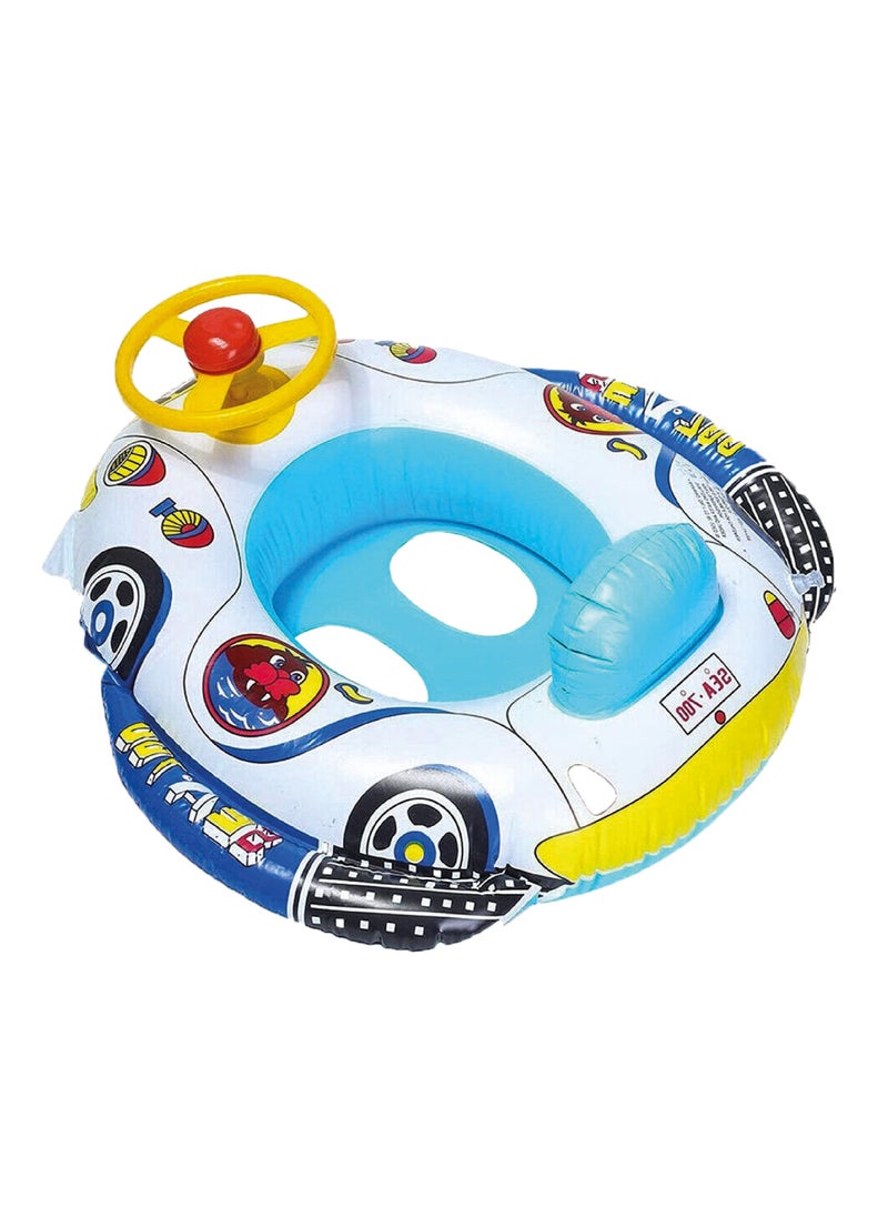 Generic - Swimming boat with inflatable and foldable handlebar, size 70*75 CM, suitable for children aged 1-4 years - Image 1